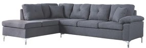 Left Corner Sofa 282x197x90 cm  Grey