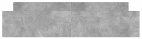 vidaXL Πλαίσιο Κρεβατιού με Κεφαλάρι/Υποπόδιο Γκρι Σκυροδεμ. 180x200εκ