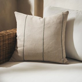 Μαξιλαροθήκη Διακοσμητική Rabia 321/18 Beige-Green Gofis Home 43X43 100% Βαμβάκι