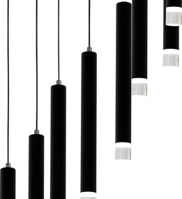 LED Κρεμαστό Φωτιστικό Carbon 12W Ø45cm Μαύρο