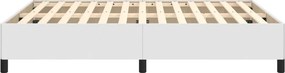 vidaXL Πλαίσιο Κρεβατιού Λευκό 140x200 εκ. από Συνθετικό Δέρμα