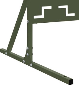 vidaXL Οθόνη Ιδιωτικότητας Ελιά 100 x 50 x 180 εκ. Ατσάλι