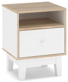 Nightstand Awell color sonoma-white 45x44x58cm 45x44x58 εκ.