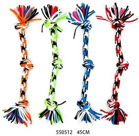 Παιχνίδι σκύλου σχοινί με κόμπους - 45cm - 12pcs - 550512