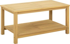 vidaXL Τραπεζάκι Πλευράς Φυσικό Λάδι 90 x 50 x 45 cm