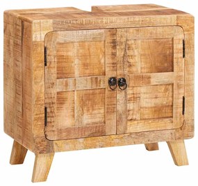 vidaXL Ντουλάπι Μπάνιου Καφέ Σοβαρή Μανγκο ξυλεία και Τεχνική ξυλεία