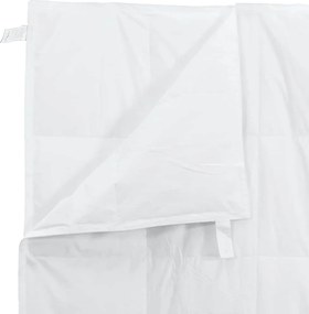 vidaXL Κουβέρτα 2 σε 1 Λευκό 140 x 220 cm Φτερό