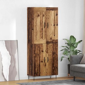 Highboard Παλιό Ξύλο 69,5 x 34 x 180 εκ. Επεξεργασμένο ξύλο
