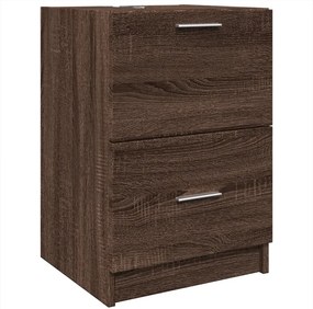 vidaXL Ντουλάπι Νιπτήρα Καφέ Δρυς 40x37x59 εκ. Επεξεργασμένο Ξύλο