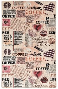 Χαλάκι Κουζίνας Coffee 882CHL1586 Beige-Multi Conceptum Hypnose 80X200cm Πολυέστερ