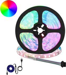 vidaXL Λωρίδα LED 2 pcs Μαύρο και Διαφανές 5500 χιλ