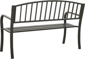 vidaXL Παγκάκι Κήπου Γκρι 120 εκ. Ατσάλινο