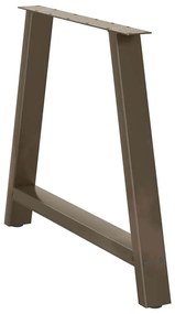 vidaXL Πόδια Τραπεζαρίας Σχήματος Α 2 τεμ. 90x(72-73) εκ. Ατσάλι