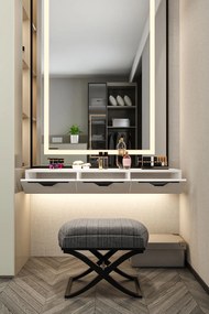 Stewehome Κονσόλα ατλαντικός με ντουλάπι Λευκό 120x18x18 cm
