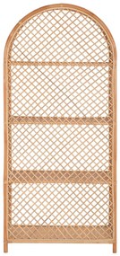 ΒΙΒΛΙΟΘΗΚΗ  ΑΠΟ ΦΥΣΙΚΟ RATTAN ΣΕ ΦΥΣΙΚΟ ΧΡΩΜΑ 80x40x182Υεκ.