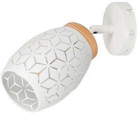 Φωτιστικό Τοίχου - Απλίκα Bidar R81571731 Φ12cm 1xE14 10W White RL Lighting