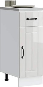 vidaXL ντουλάπι βάσης κουζίνας Lucca Λευκό Υψηλής στιλπνότητας