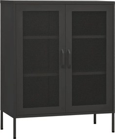 vidaXL Ντουλάπι Αποθήκευσης Ανθρακί 80 x 35 x 101,5 εκ. Ατσάλινο