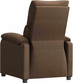 vidaXL Πολυθρόνα Ανακλινόμενη Καφέ Υφασμάτινη