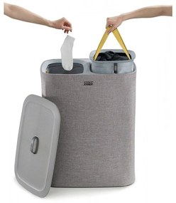 Καλάθι Απλύτων Tota 50003 71x39,5x56cm 90Lt Light Grey Joseph Joseph Bamboo,Ξύλο