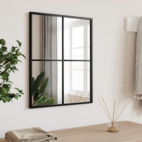 Καθρέφτης Ορθογώνιος Μαύρος 40 x 50 εκ. από Σίδερο