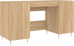 vidaXL Γραφείο Sonoma Δρυς 140 x 50 x 75 εκ. από Επεξεργασμένο Ξύλο