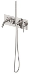 Sparke MUSA-18 Εντοιχιζόμενος Μίκτης Μπάνιου 2 Εξόδων Brushed Nickel