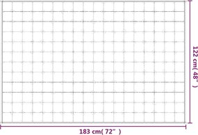 vidaXL Κουβέρτα Βαρύτητας Μπλε 122 x 183 εκ. 5 κ. Υφασμάτινη