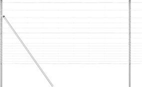 vidaXL Στύλος Περιφράξεων Γαλβανισμένο 50 x 1,2 m Ατσάλι