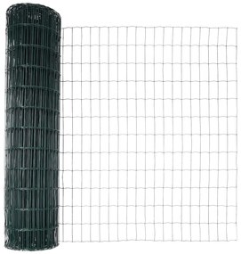 vidaXL Τεντώτο με στήριγμα Πράσινο 1,2 x 10 m Χάλυβας και PVC