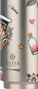 Ποτήρι Θερμός 500ml Estia Save The Aegean Old School Ink 01-31282