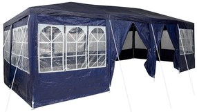 vidaXL Τέντα Πάρτι με 12 Πλευρικούς Τοίχους Μπλε 8x4 μ PE