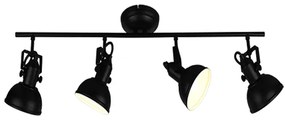 Σποτ Τετράφωτη Ράγα L79cm 4xE14 Black Matt Trio Lighting Gina R80154032