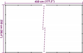 vidaXL Δίχτυ για Τρέιλερ Μαύρο 2,5 x 4,5 μ. από HDPE
