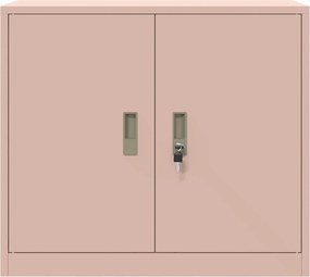 vidaXL Ντουλάπι αποθήκευσης Ροζ 80 x 40 x 70 εκ Ατσάλι