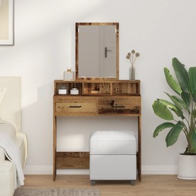 vidaXL Τουαλέτα με Συρτάρια από Παλιό Ξύλο 79x41x140 εκ