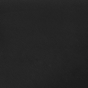 Οθωμανικό κρεβάτι με στρώμα Μαύρο 80x200cm Faux Leather - Μαύρο