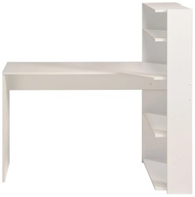 Γραφείο-Βιβλιοθήκη Corner-Λευκό