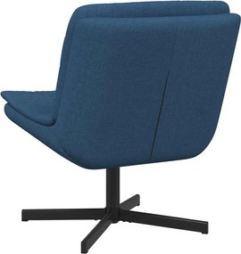 vidaXL Περιστρεφόμενη καρέκλα Μπλε 63 x 75 x 76 εκ ύφασμα