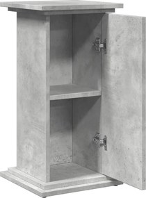 vidaXL Βάση Οθόνης με Αποθ. Γκρι Σκυρ. 31x30x60 εκ. Επεξεργ. Ξύλο