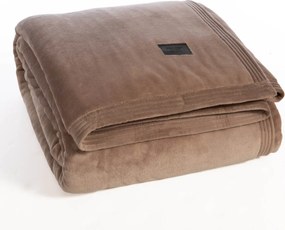 Κουβέρτα Βελουτέ Υπέρδιπλη (230x240) Nef-Nef Homeware Elements Velosso Mocca