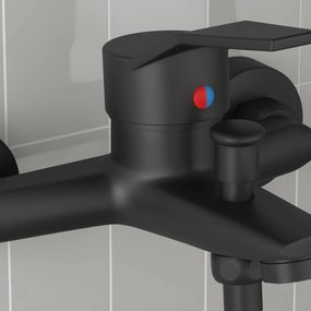 vidaXL Μίξερ ντους Μαύρο G 1 / 2 ίντσες