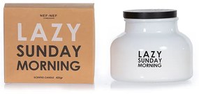 Αρωματικό Κερί Lazy Sunday Morning White 425gr - Nef-Nef Homeware