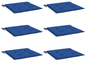 vidaXL Μαξιλάρια Καρέκλας Κήπου 6 τεμ. Μπορντό 40x40x4 εκ. Υφασμάτινα