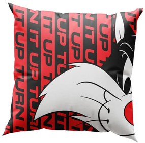 Beauty Home Μαξιλάρι με γέμιση Art 6192 Space Jam Sylvester 40x40 Κόκκινο