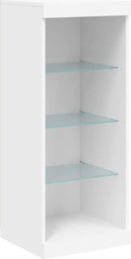 vidaXL Μπουφές με Φώτα LED Λευκός 41 x 37 x 100 εκ.