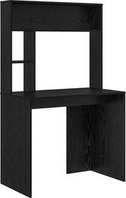 vidaXL Γραφείο Μαύρη Οξυά 91 x 50 x 149 cm Επεξεργασμένο Ξύλο