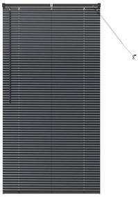 vidaXL Ρολό Παραθύρου με κουρτίνες Άλλο Μαύρο 80 x 130 εκ Αλουμίνιο