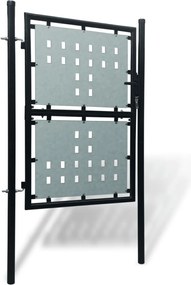 vidaXL Πόρτα με Μονή Πόρτα Μαύρη 100x125 εκ.
