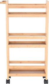 Τρόλεϊ/Ραφιέρα 3 Θέσεων (36x15x74) Estia Bamboo Essentials 01-27575